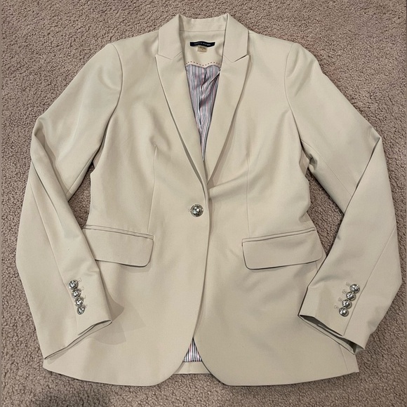 TOMMY HILFIGER Nude single button blazer jacket - Picture 3 of 13